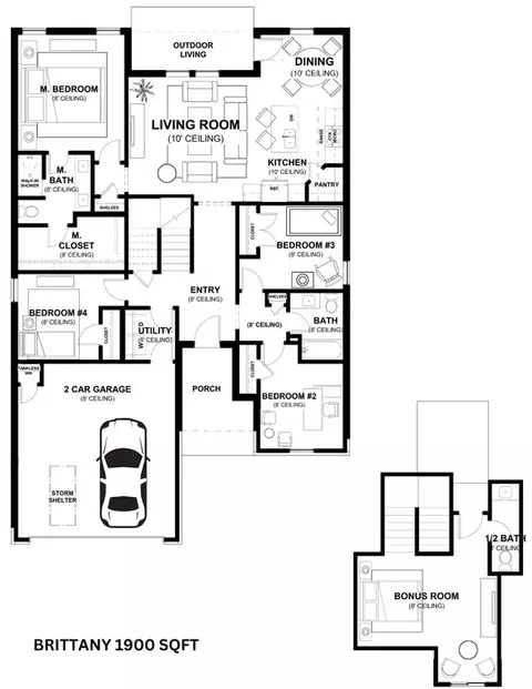 Floorplan - 2800 Heather Hvn, Moore, OK 73160 photo 3 of 4