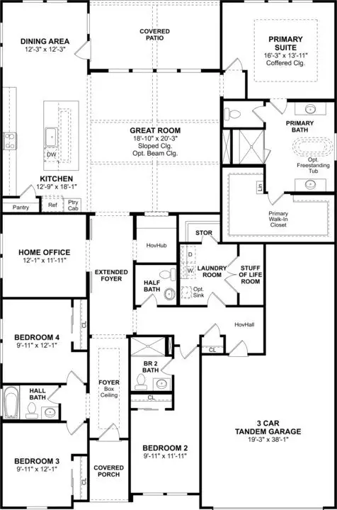 Floorplan - 703 Emerald Hts, Lavon, TX 75166 photo 1 of 1