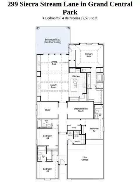 Floorplan - 299 Sierra Stream Ln, Conroe, TX 77304 photo 1 of 1