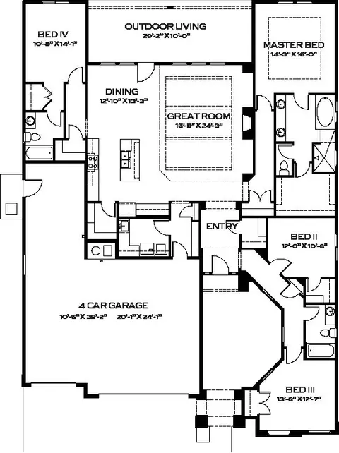Floorplan - 2230 N Peakhurt Ave, Kuna, ID 83634 photo 1 of 1