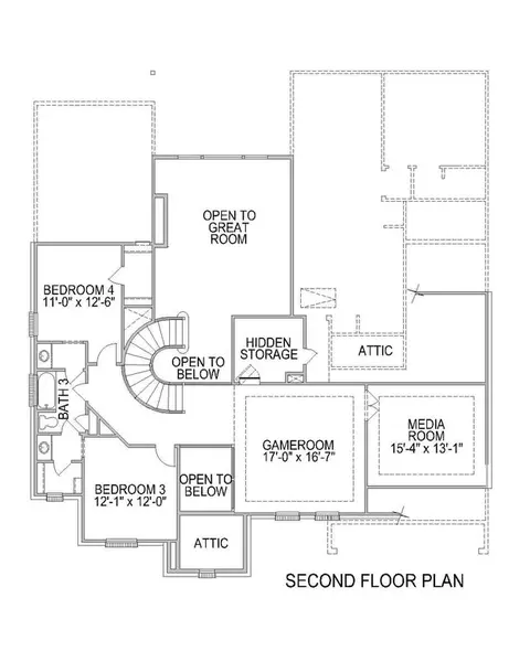 Floorplan - 4255 Hollow Wind Way, Spring, TX 77386 photo 4 of 6