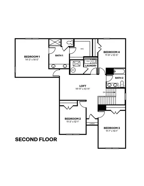 Floorplan - 7097 Theo Baker Blvd, Pendleton, IN 46064 photo 2 of 2
