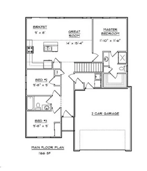 Floorplan - White Oak Ln, Granger, IA 50109 photo 1 of 1