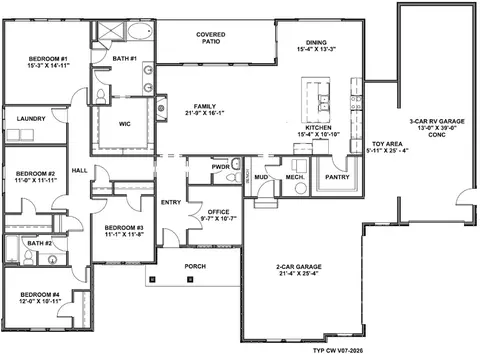 Floorplan - 4325 W 3575 N, Plain City, UT 84404 photo 1 of 1