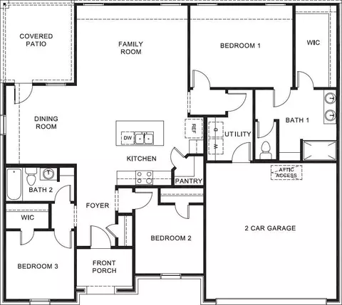 Floorplan - 2302 Continental Ave, Abilene, TX 79601 photo 1 of 1