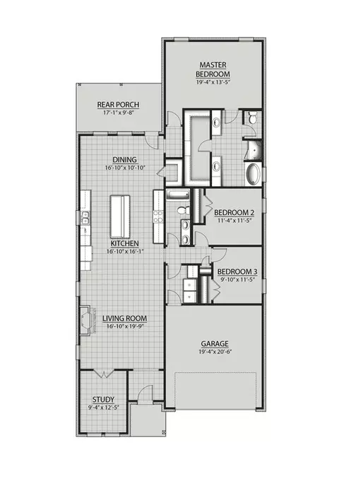 Floorplan - 8033 Knoll Rd, Foley, AL 36535 photo 1 of 1