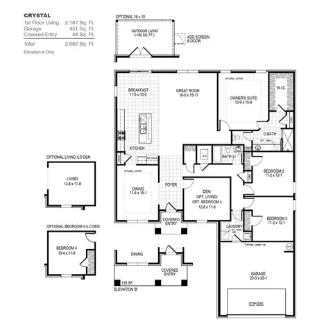 Floorplan - 23 Fawn Run, Freeport, FL 32439 photo 1 of 1