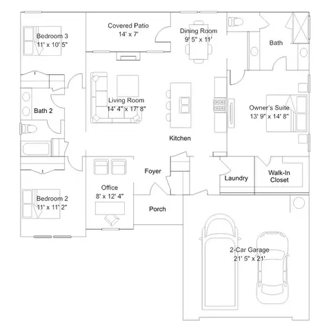 Floorplan - 147 Overton Dr, Perry, GA 31069 photo 1 of 1