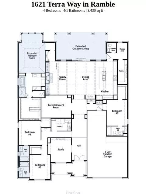 Floorplan - 1621 Terra Way, Celina, TX 75009 photo 1 of 1