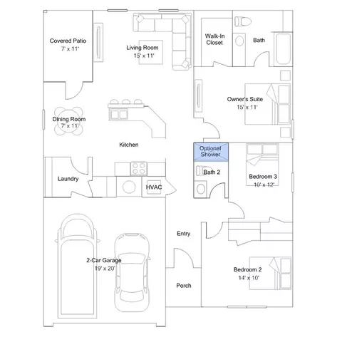 Floorplan - Blackberry Ridge Dr., Mcloud, OK 74851 photo 4 of 6