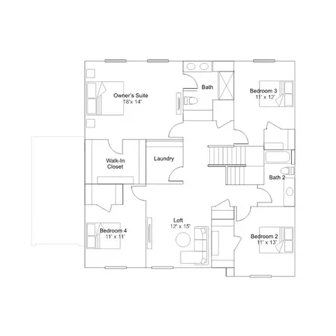 Floorplan - 17438 S Hayward Pl, Vail, AZ 85641 photo 3 of 3
