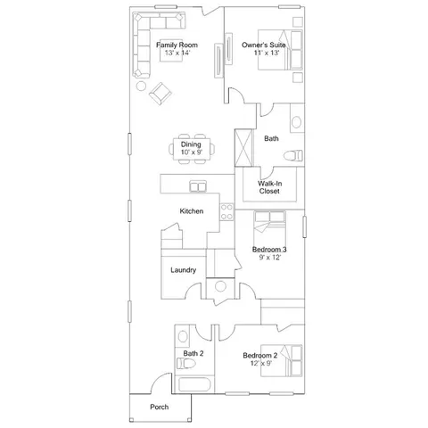 Floorplan - 112 The Gipper, Jarrell, TX 76537 photo 1 of 1
