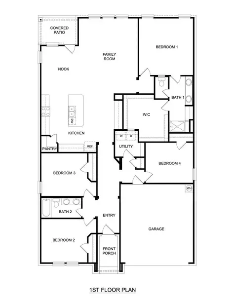 Floorplan - 408 Epiphany Ln, Lavon, TX 75166 photo 1 of 1