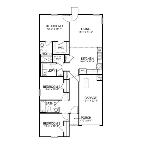Floorplan - 1396 5th St Dr NE, Hickory, NC 28601 photo 1 of 1