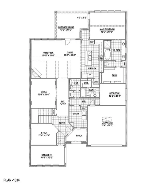 Floorplan - 910 Shooting Star Dr, Prosper, TX 75078 photo 1 of 3