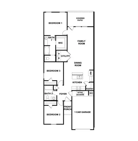 Floorplan - 314 Arnold Loop, Uhland, TX 78640 photo 1 of 1