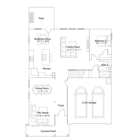 Floorplan - 501 Pacolet Dr, Wake Forest, NC 27587 photo 1 of 5