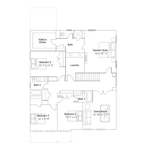 Floorplan - 501 Pacolet Dr, Wake Forest, NC 27587 photo 4 of 5