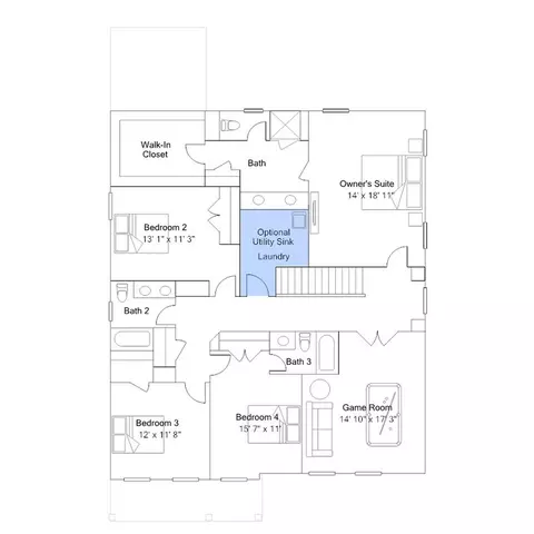 Floorplan - 501 Pacolet Dr, Wake Forest, NC 27587 photo 5 of 5