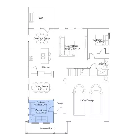 Floorplan - 501 Pacolet Dr, Wake Forest, NC 27587 photo 3 of 5