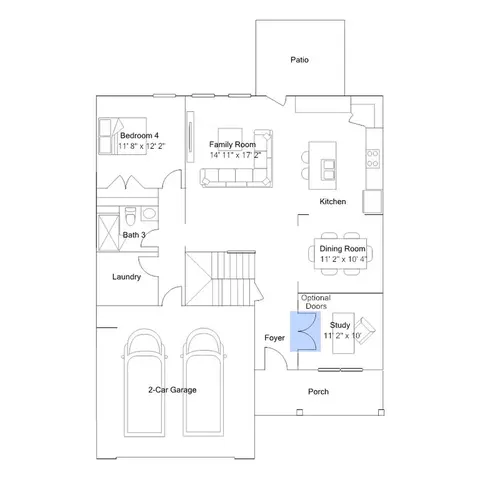 Floorplan - 200 Stoddard Ln, Garner, NC 27529 photo 4 of 6