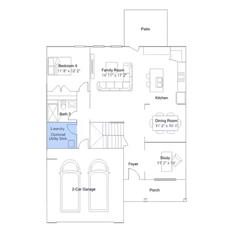 Floorplan - 200 Stoddard Ln, Garner, NC 27529 photo 5 of 6