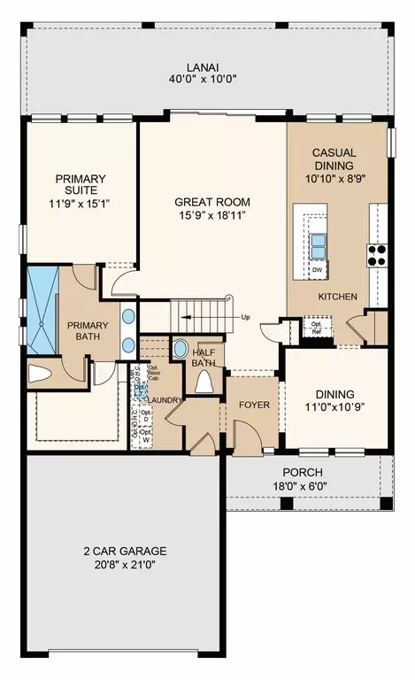 Floorplan - 3862 Windward Dr, Cocoa, FL 32926 photo 1 of 3