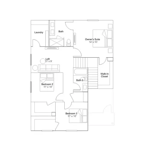 Floorplan - 983 Braxstyn Way W, Madera, CA 93636 photo 2 of 2