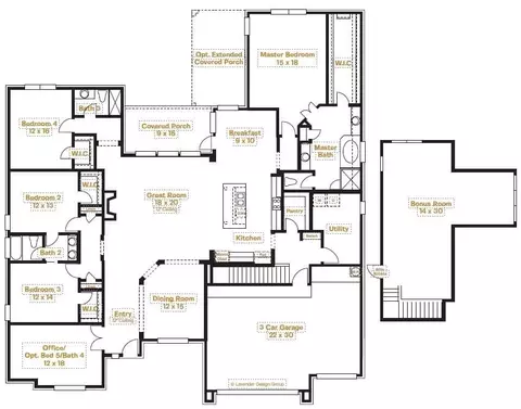 Floorplan - 1000 Prescott Dr, Conroe, TX 77301 photo 1 of 1