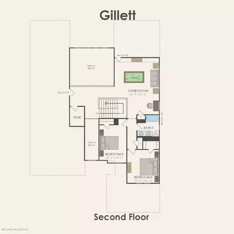 Floorplan - 11045 Abbotsbury Rd, Haslet, TX 76052 photo 2 of 3