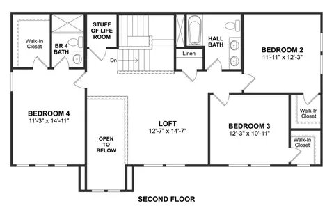 Floorplan - 1021 Dws Pass, Conroe, TX 77306 photo 2 of 2