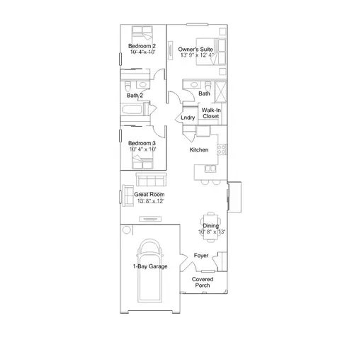 Floorplan - 3784 N 96th Ln, Phoenix, AZ 85037 photo 1 of 1