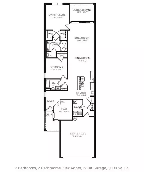 Floorplan - 2745 Kinsale Ln, Ormond Beach, FL 32174 photo 1 of 1