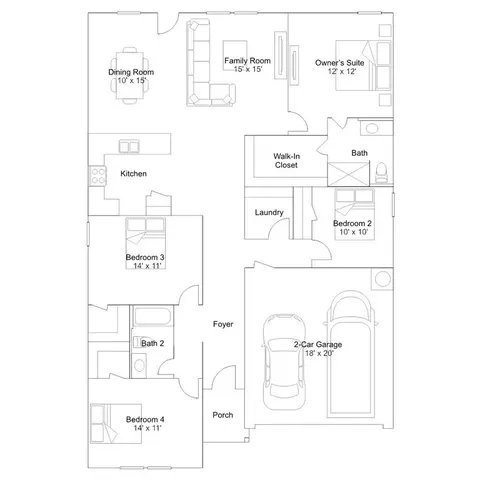 Floorplan - 4 Farmhouse Loop, Beebe, AR 72012 photo 1 of 1