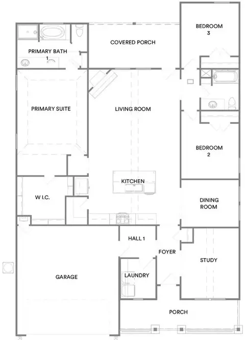 Floorplan - 16185 S 89th E Ave, Bixby, OK 74008 photo 1 of 1