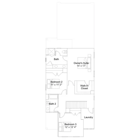 Floorplan - 209 Golden Trace Dr, Garner, NC 27529 photo 3 of 4