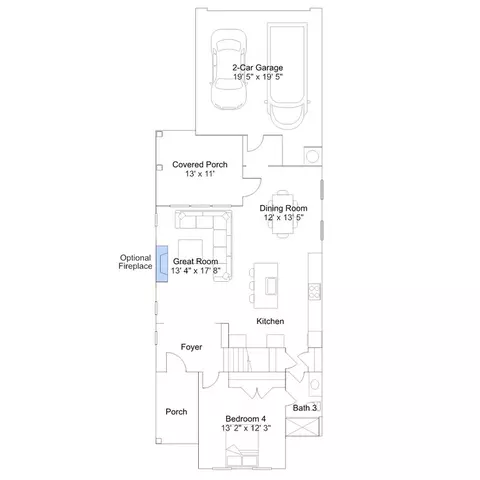 Floorplan - 209 Golden Trace Dr, Garner, NC 27529 photo 2 of 4