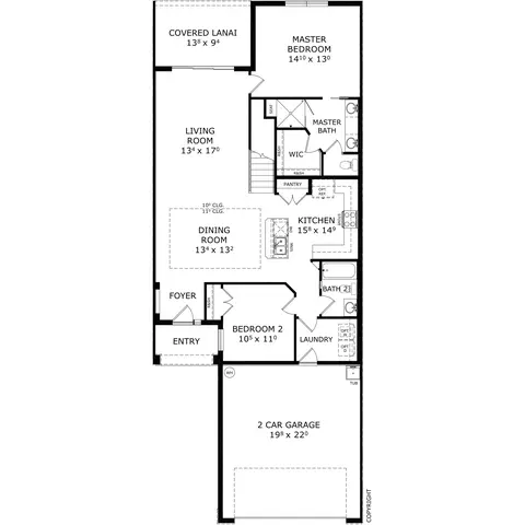 Floorplan - 56 Brighton Ln, Ormond Beach, FL 32174 photo 1 of 1