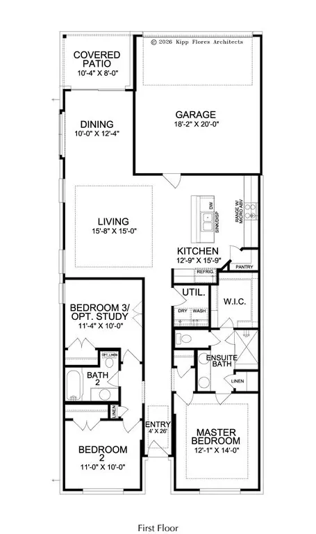 Floorplan - 3093 Eleanor Dr, Prosper, TX 75078 photo 1 of 2