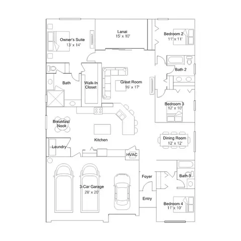 Floorplan - 20723 Cedar Mill Pl, Estero, FL 33928 photo 1 of 1