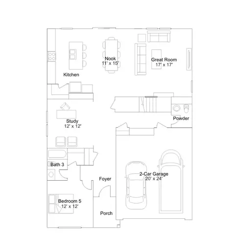 Floorplan - 1414 Covington Blvd, Franklin, IN 46131 photo 1 of 2