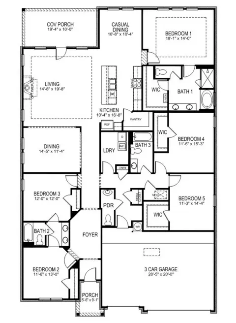 Floorplan - 7045 Regency Ln SE, Gurley, AL 35748 photo 1 of 1