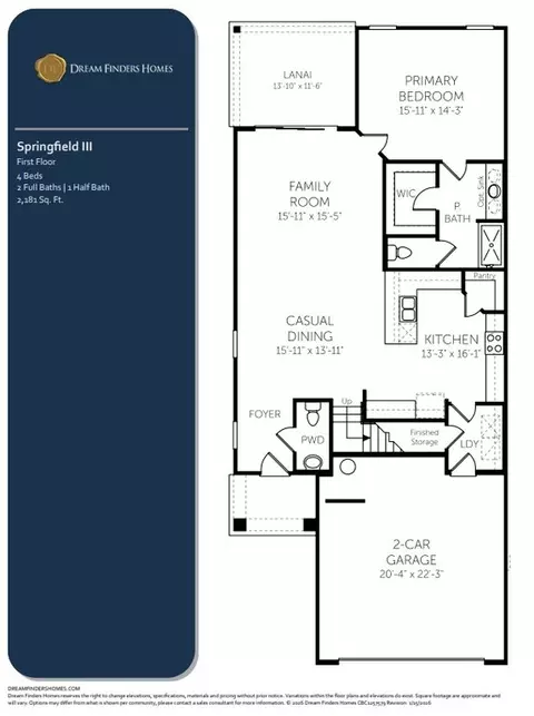 Floorplan - 307 Barbosa Trl, Saint Augustine, FL 32095 photo 1 of 2
