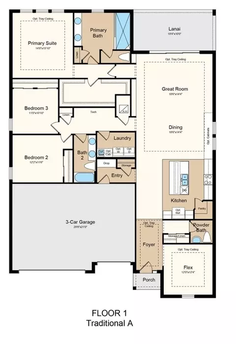 Floorplan - 5292 Goldfinch Dr, Saint Cloud, FL 34771 photo 1 of 2