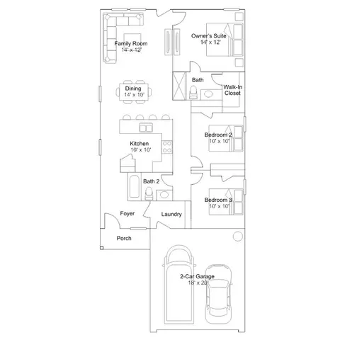 Floorplan - 6011 Singing Trl, Von Ormy, TX 78073 photo 1 of 1