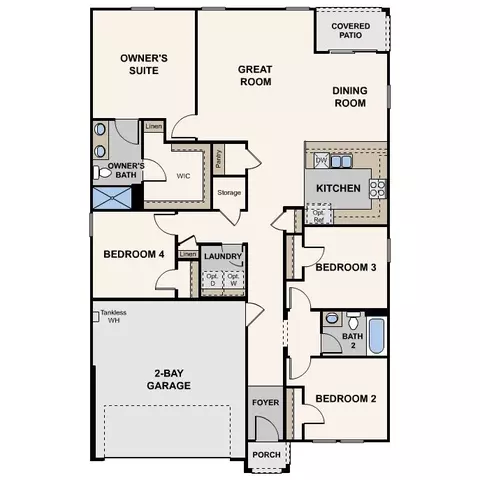 Floorplan - 588 Burnett Ave, Chowchilla, CA 93610 photo 1 of 2
