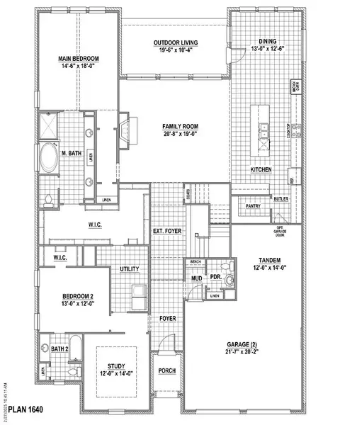 Floorplan - 791 Falls Dr, Prosper, TX 75078 photo 1 of 3
