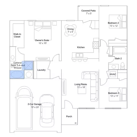 Floorplan - 102 Southfork Dr, Beebe, AR 72012 photo 6 of 6