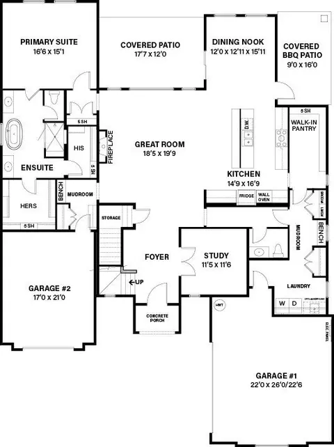 Floorplan - 310 Shadow Ridge Rd, Rockwall, TX 75087 photo 1 of 2