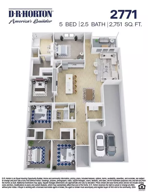 Floorplan - 3508 N Rolling Thunder Cou, Conroe, TX 77303 photo 1 of 2